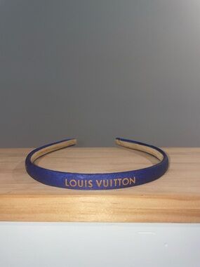 UPCYCLED headband with authentic Louis Vuitton ribbon